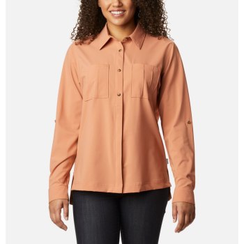 Columbia Essential Elements Woven Long Sleeve, Camisa Rosas Para Mujer | 258309-CON